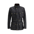 Belstaff Black Cotton Full-Length Jacket - Eljoys Fashion 