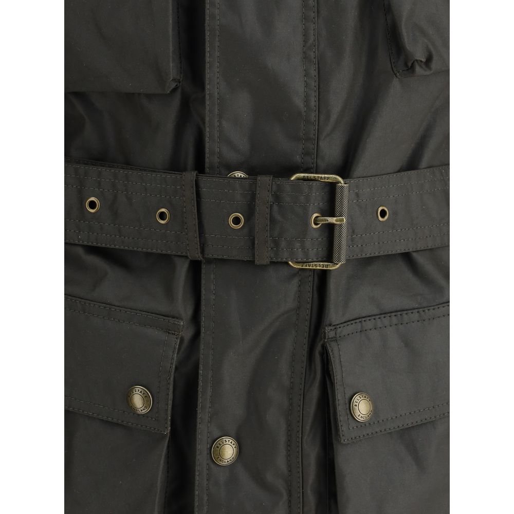 Belstaff Bicolor Cotton Full-Length Jacket - Eljoys Fashion 