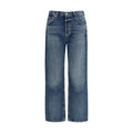 Citizens of Humanity Blue Organic Cotton Straight-Leg Jeans - Eljoys Fashion 