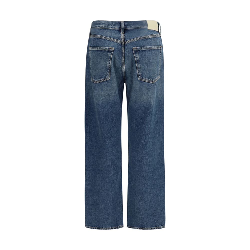 Citizens of Humanity Blue Organic Cotton Straight-Leg Jeans - Eljoys Fashion 