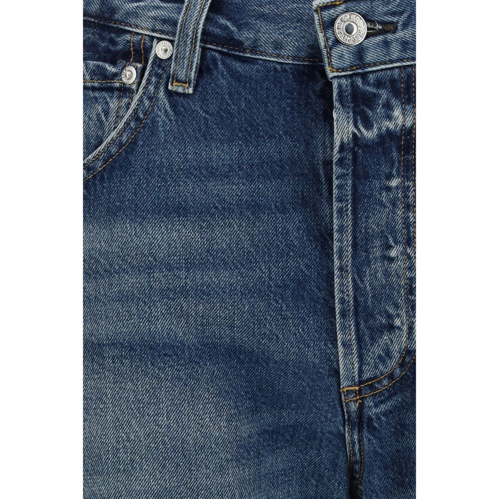 Citizens of Humanity Blue Organic Cotton Straight-Leg Jeans - Eljoys Fashion 
