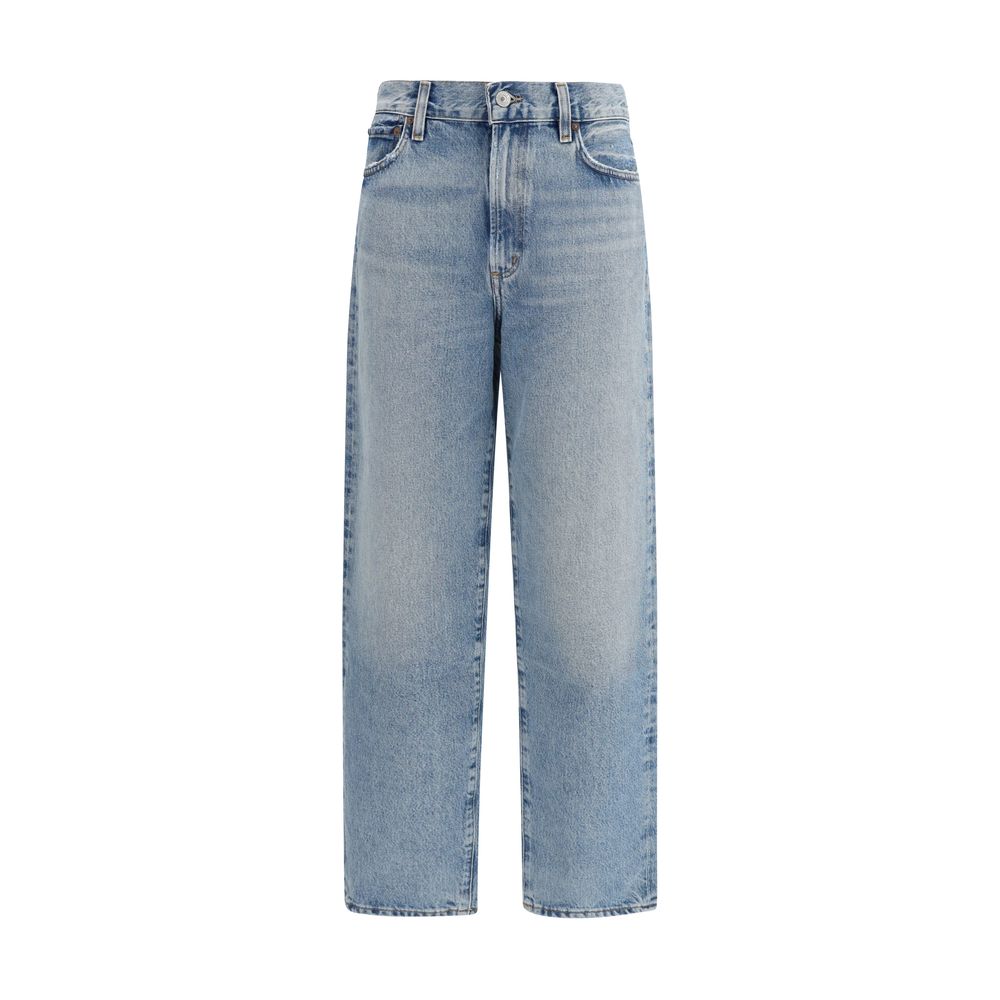Citizens of Humanity Blue Organic Cotton Straight-Leg Jeans - Eljoys Fashion 