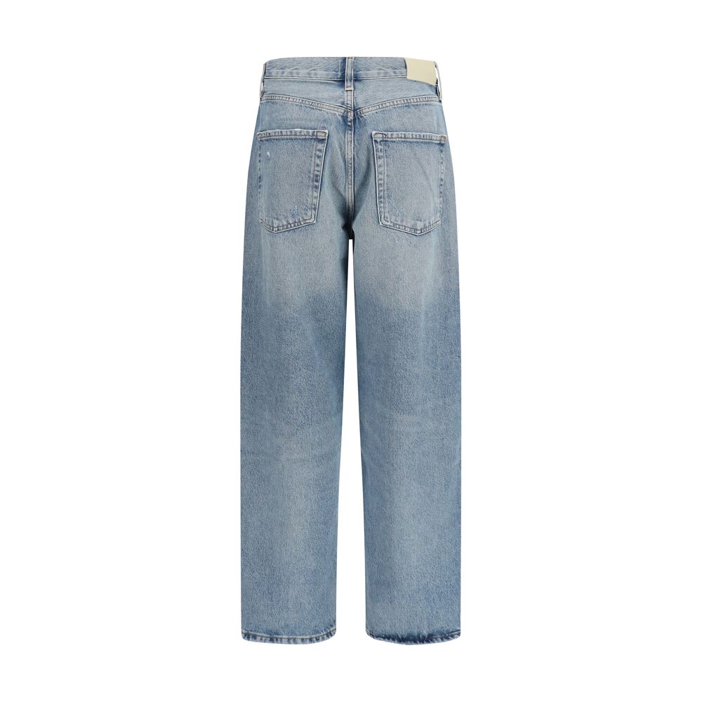 Citizens of Humanity Blue Organic Cotton Straight-Leg Jeans - Eljoys Fashion 