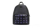 MCM Color Splash Visetos Green Purple Medium Mixed Leather Backpack Bookbag - Eljoys Fashion 