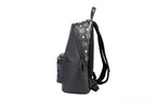 MCM Color Splash Visetos Green Purple Medium Mixed Leather Backpack Bookbag - Eljoys Fashion 