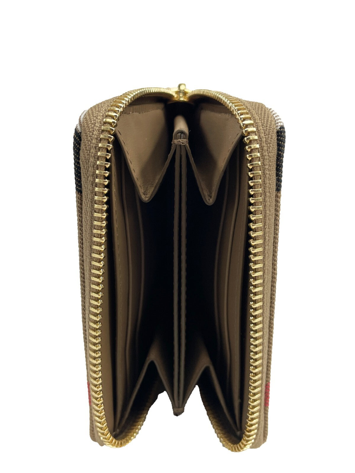 Burberry MN Zip Around Check Coin Wallet - Eljoys Fashion 