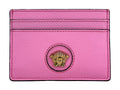 Versace Mini Medusa Pink Grainy Leather Slim Card Case Wallet - Eljoys Fashion 