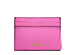 Versace Mini Medusa Pink Grainy Leather Slim Card Case Wallet - Eljoys Fashion 