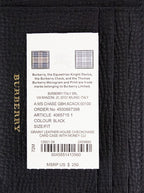 Burberry House Check Chase Black Grainy Leather Money Clip Card Case Wallet - Eljoys Fashion 