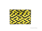 Versace La Greca Pineapple Multicolor Signature Coated Canvas Card Case Wallet - Eljoys Fashion 