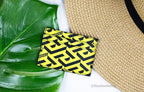 Versace La Greca Pineapple Multicolor Signature Coated Canvas Card Case Wallet - Eljoys Fashion 