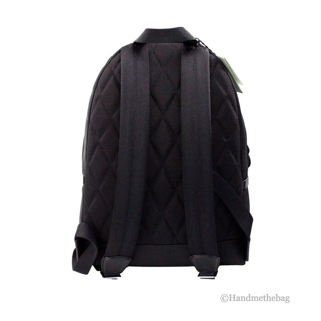 Burberry Abbeydale Branded Stamp Black Nylon Backpack Shoulder Bookbag - Eljoys Fashion 