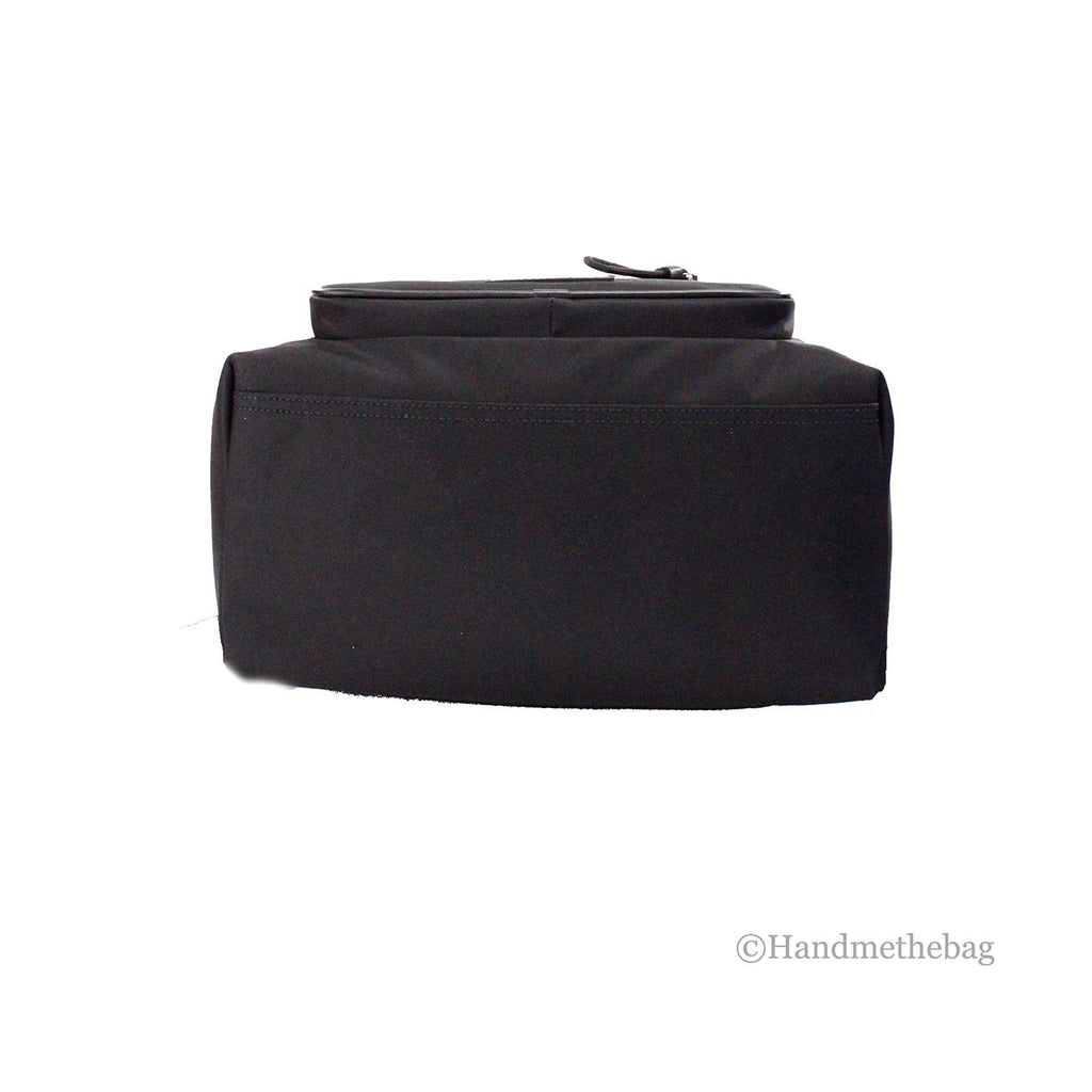 Burberry Abbeydale Branded Stamp Black Nylon Backpack Shoulder Bookbag - Eljoys Fashion 