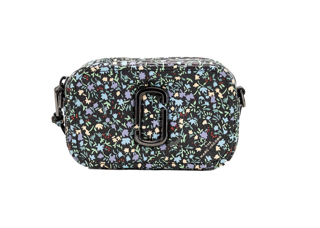 Marc Jacobs The Mini Floral Snapshot Printed Leather Crossbody Bag Purse - Eljoys Fashion 