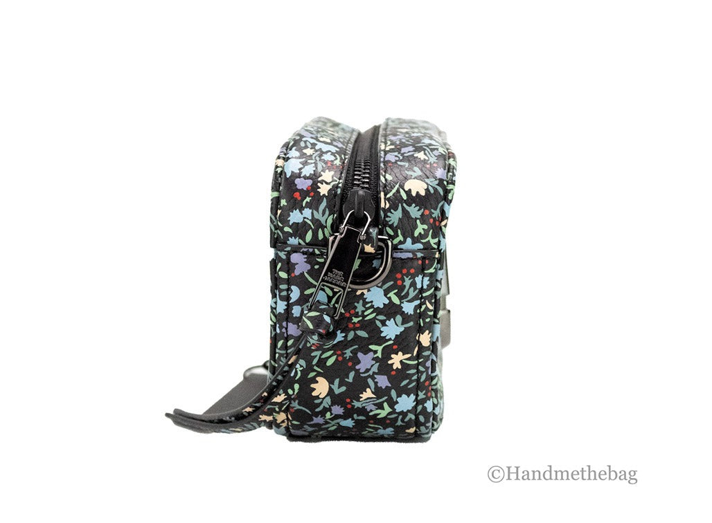 Marc Jacobs The Mini Floral Snapshot Printed Leather Crossbody Bag Purse - Eljoys Fashion 