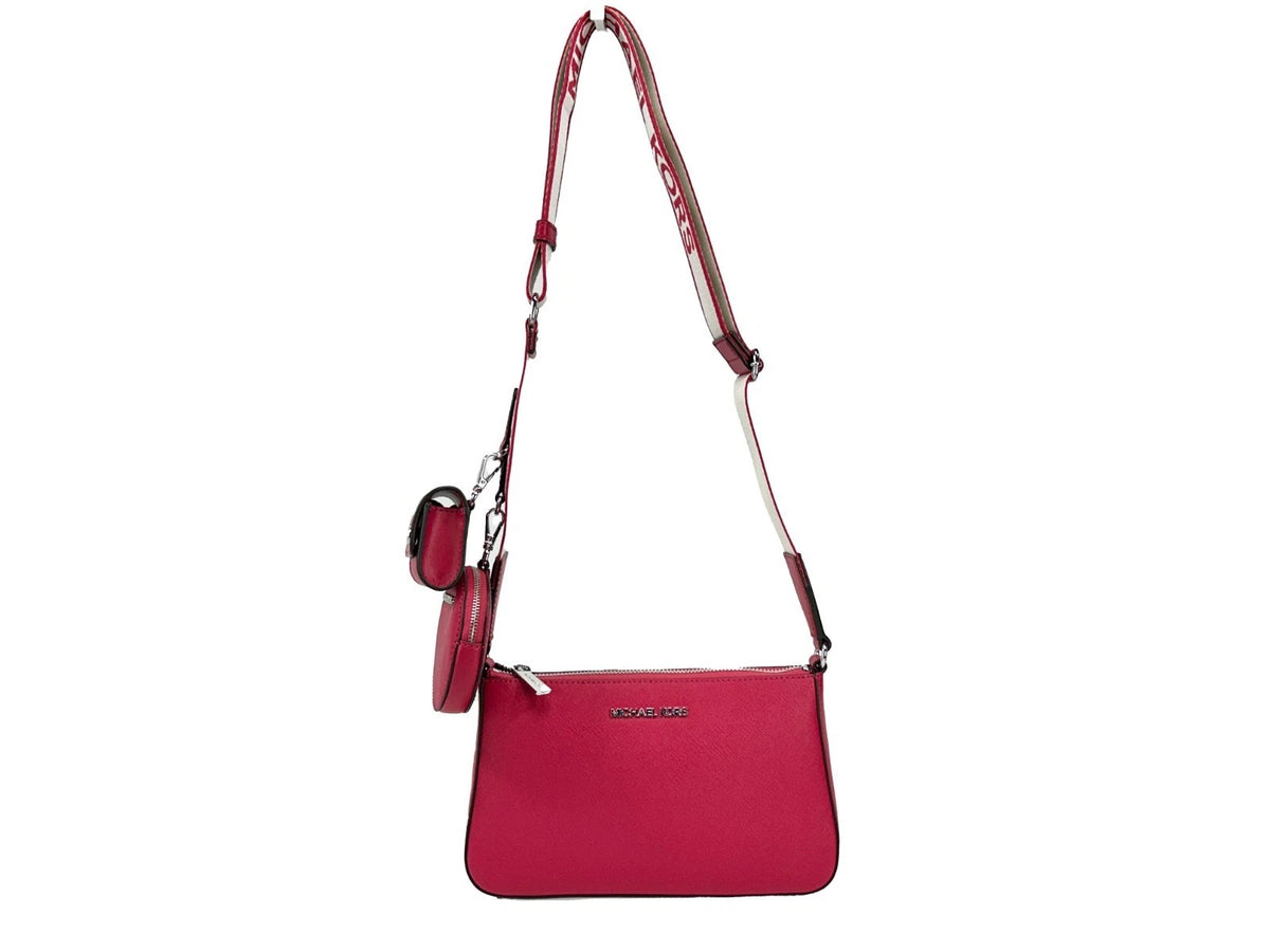Michael Kors  Jet Set Small Saffiano Leather Crossbody Bag With Case For Apple Airpods Pro - Eljoys Fashion 