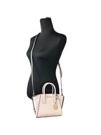 Michael Kors Avril Extra-Small Leather And Suede Satchel - Eljoys Fashion 