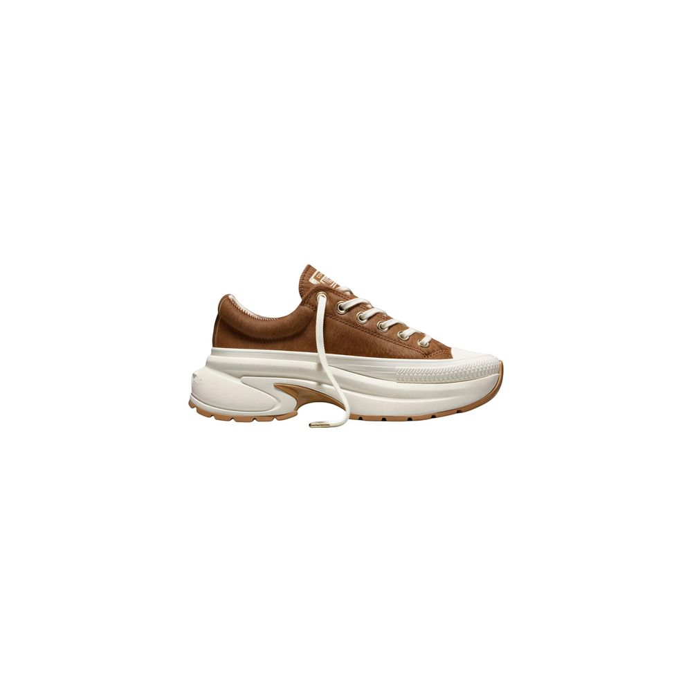 Converse Beige Leather Platform Sneakers - Eljoys Fashion 