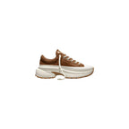 Converse Beige Leather Platform Sneakers - Eljoys Fashion 
