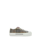 Burberry Brown Synthetic Low Top Sneakers