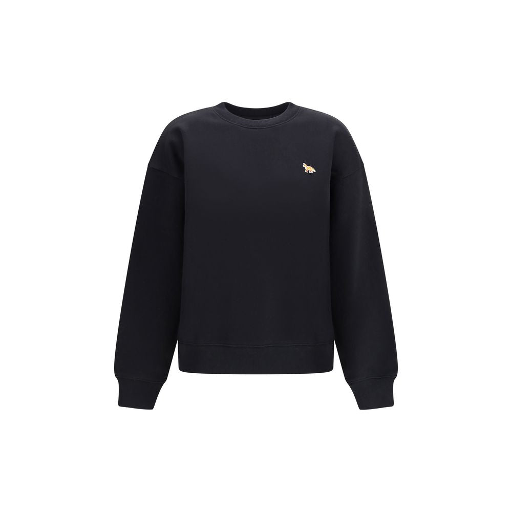 Maison Kitsuné Black Cotton Sweatshirt - Eljoys Fashion 