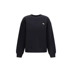 Maison Kitsuné Black Cotton Sweatshirt - Eljoys Fashion 