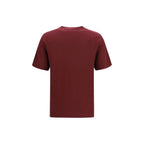 Brunello Cucinelli Bordeaux Cotton T-Shirt - Eljoys Fashion 