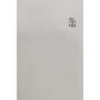 Brunello Cucinelli White Cotton T-Shirt - Eljoys Fashion 