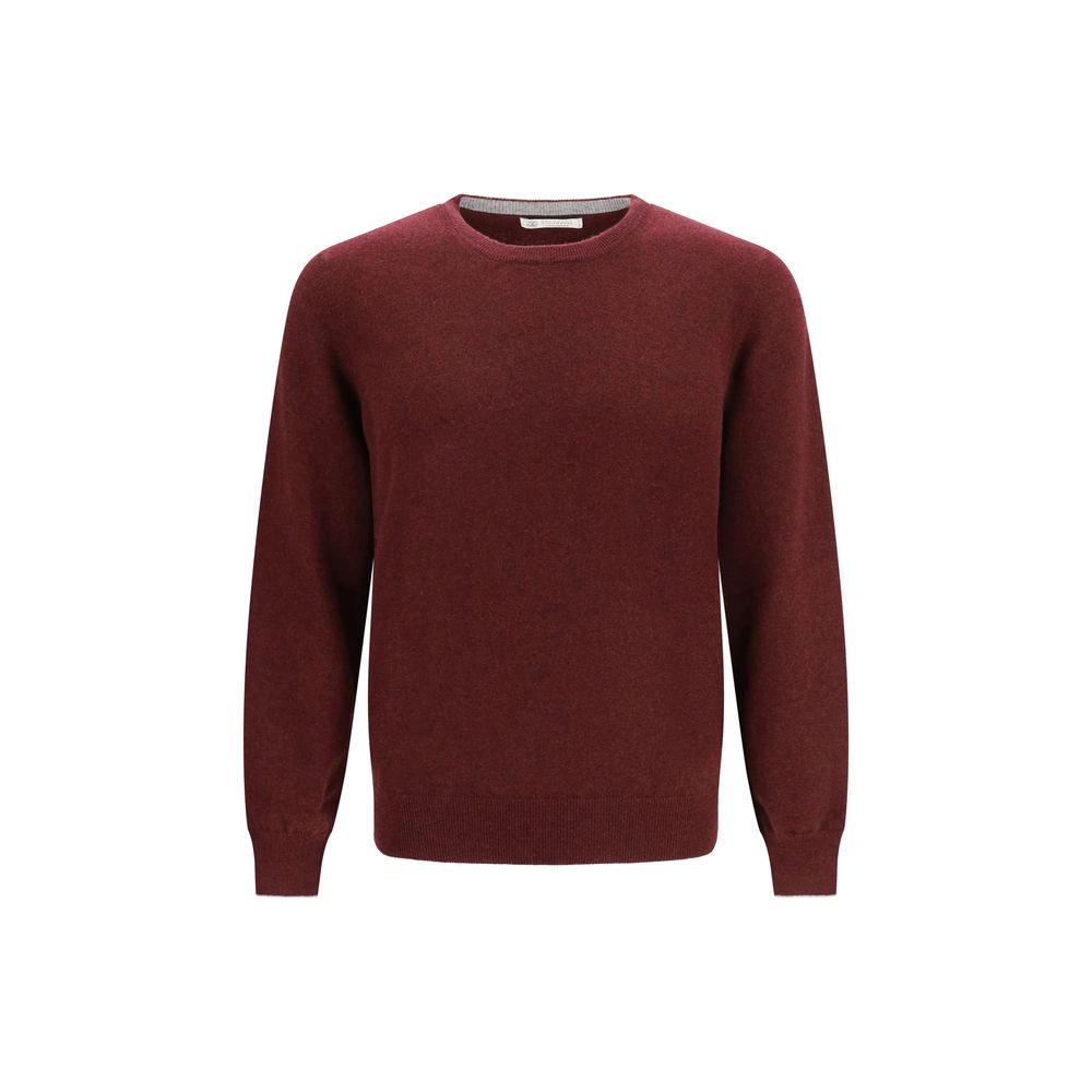Brunello Cucinelli Bordeaux Cashmere Sweater - Eljoys Fashion 