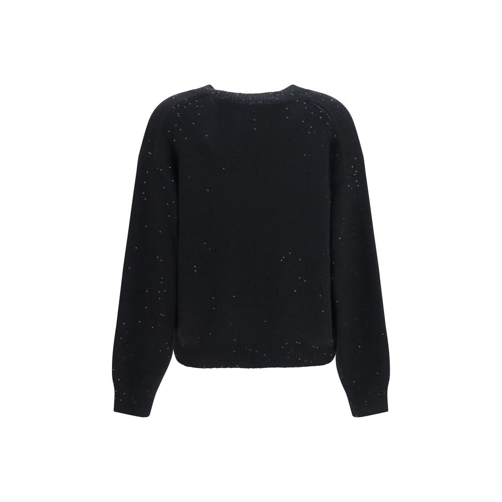 Brunello Cucinelli Black Cashmere Sweater - Eljoys Fashion 