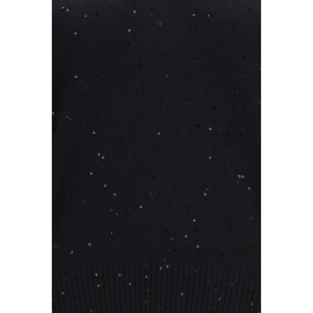 Brunello Cucinelli Black Cashmere Sweater - Eljoys Fashion 