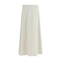 Brunello Cucinelli Beige Wool Oves Aries Midi Skirt - Eljoys Fashion 