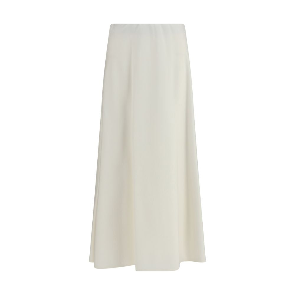 Brunello Cucinelli Beige Wool Oves Aries Midi Skirt - Eljoys Fashion 