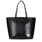 Karl Lagerfeld Black Polyethylene Shoulder Bag - Eljoys Fashion 