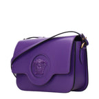 Versace Purple Leather Crossbody Bag - Eljoys Fashion 