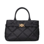 Versace Black Leather Handbag - Eljoys Fashion 