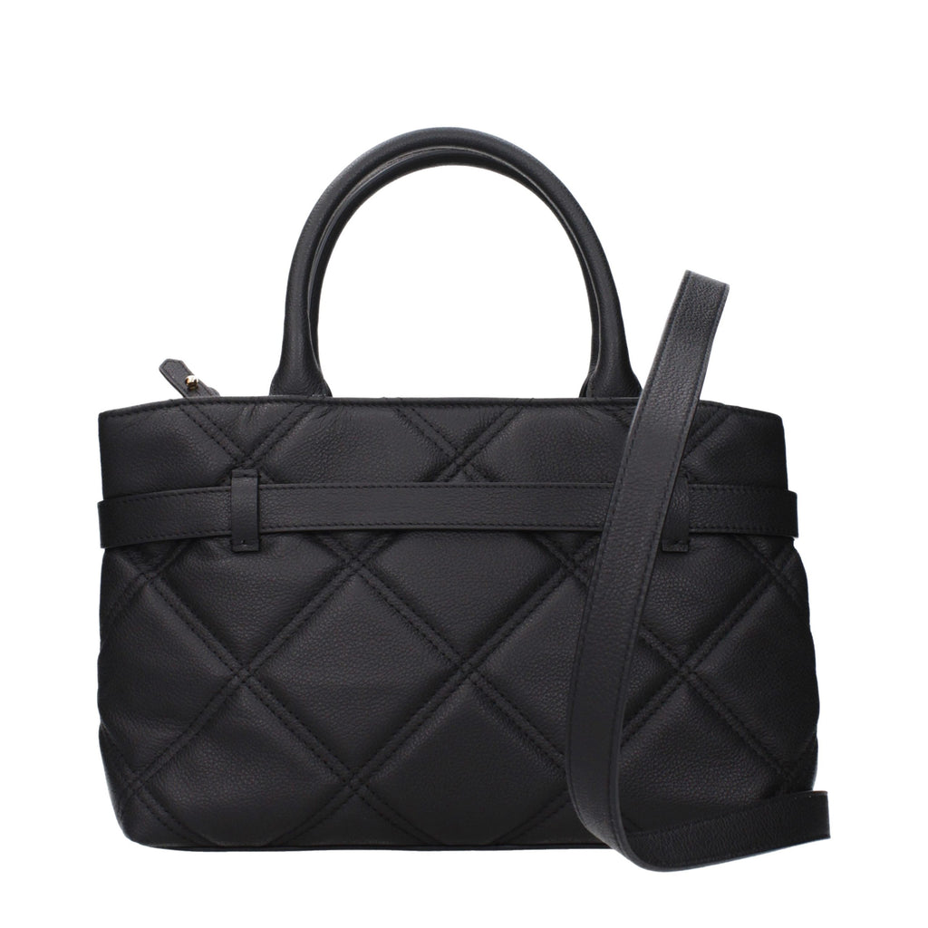 Versace Black Leather Handbag - Eljoys Fashion 