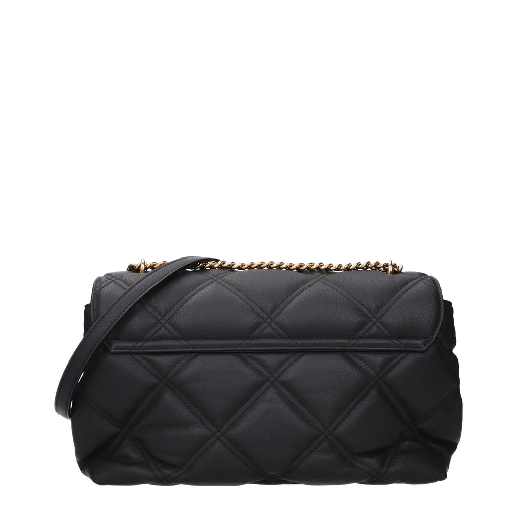 Versace Black Leather Crossbody Bag - Eljoys Fashion 