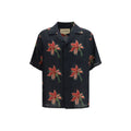 Valentino Garavani Black Linen Pattern Shirt - Eljoys Fashion 