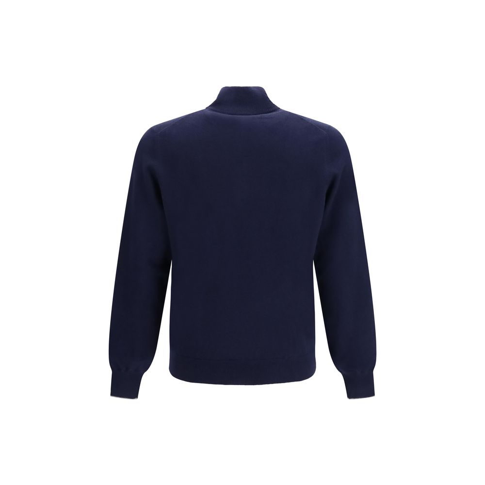 Brunello Cucinelli Blue Cashmere Sweater - Eljoys Fashion 
