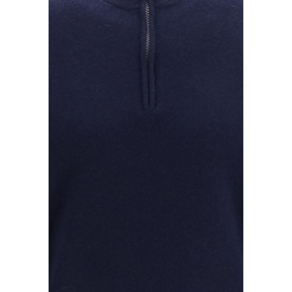 Brunello Cucinelli Blue Cashmere Sweater - Eljoys Fashion 
