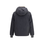 Brunello Cucinelli Gray Wool Oves Aries Shell Jacket - Eljoys Fashion 