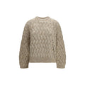 Brunello Cucinelli Beige Mohair Sweatshirt - Eljoys Fashion 