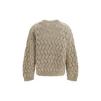 Brunello Cucinelli Beige Mohair Sweatshirt - Eljoys Fashion 