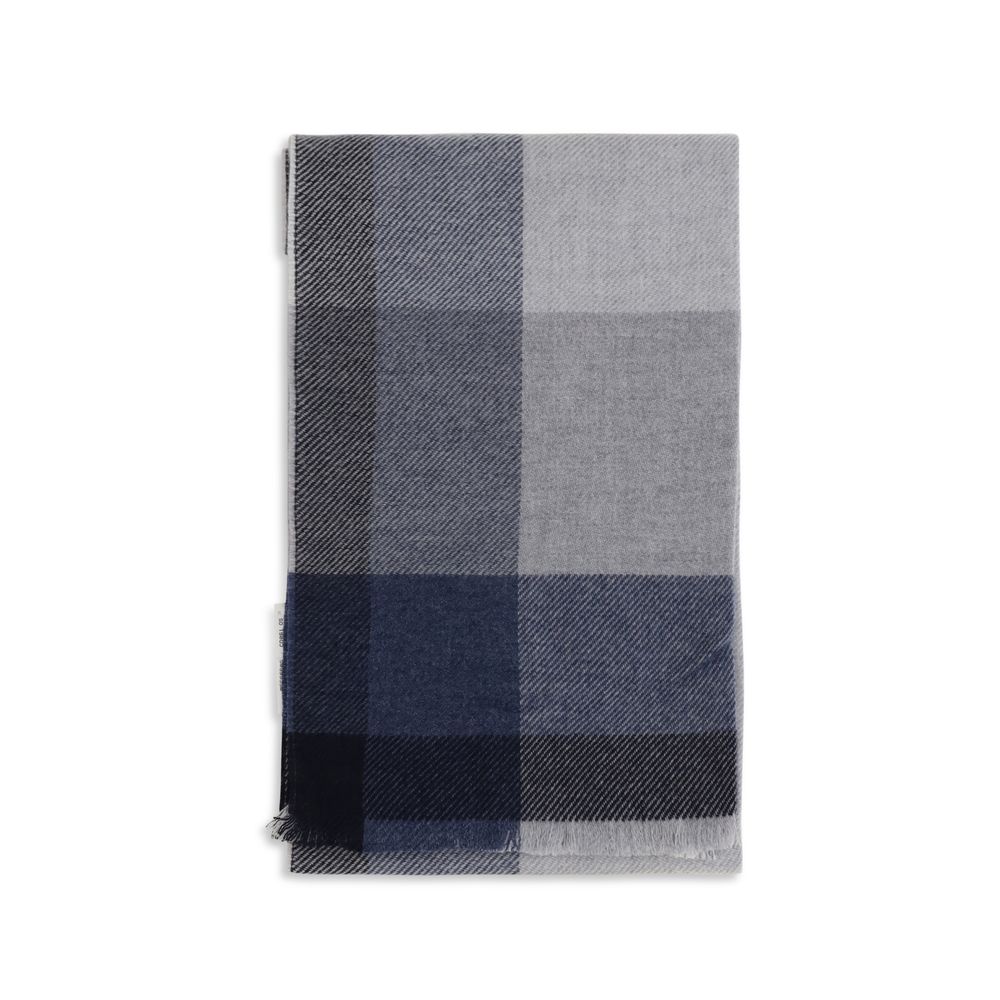 Brunello Cucinelli Gray Wool Oves Aries Scarf - Eljoys Fashion 