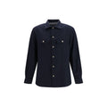 Brunello Cucinelli Blue Wool Oves Aries Shirt - Eljoys Fashion 