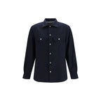 Brunello Cucinelli Blue Wool Oves Aries Shirt - Eljoys Fashion 