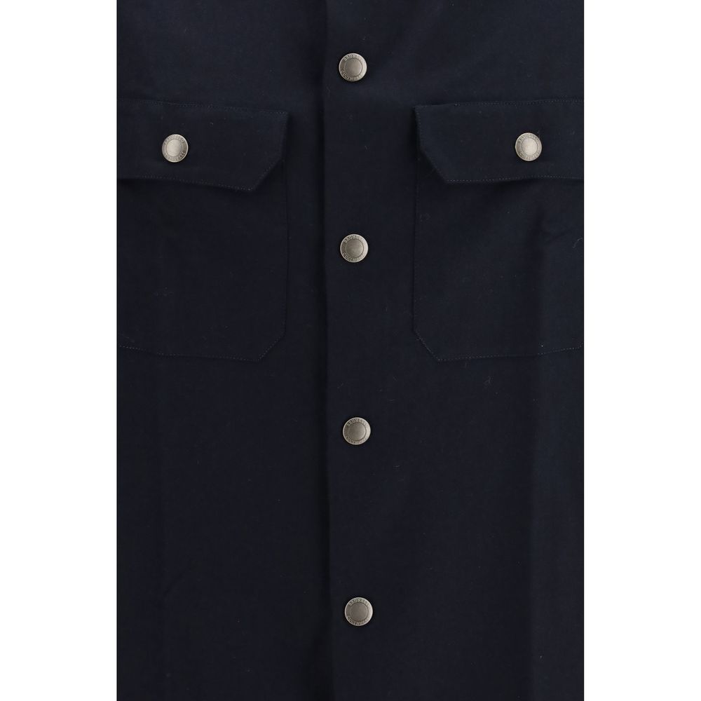 Brunello Cucinelli Blue Wool Oves Aries Shirt - Eljoys Fashion 
