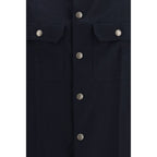 Brunello Cucinelli Blue Wool Oves Aries Shirt - Eljoys Fashion 