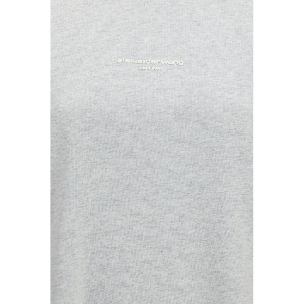 Alexander Wang Gray Cotton T-Shirt - Eljoys Fashion 